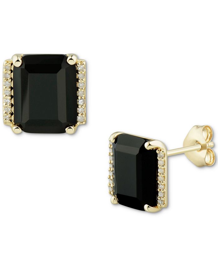 Macy's onyx earrings outlet