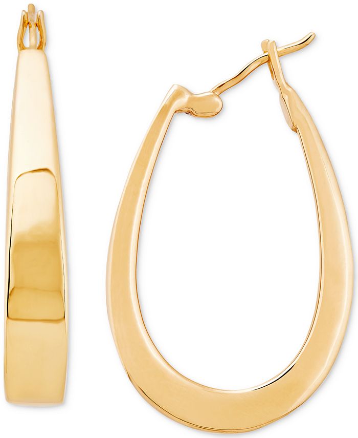 Macy's 14k hoop earrings top