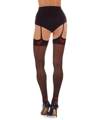 MeMoi Women s Heart Backseam Stockings Macy s