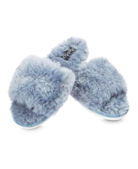 Женские тапочки MeMoi Jacqueline Plush Slippers, цвет: Джинсовый