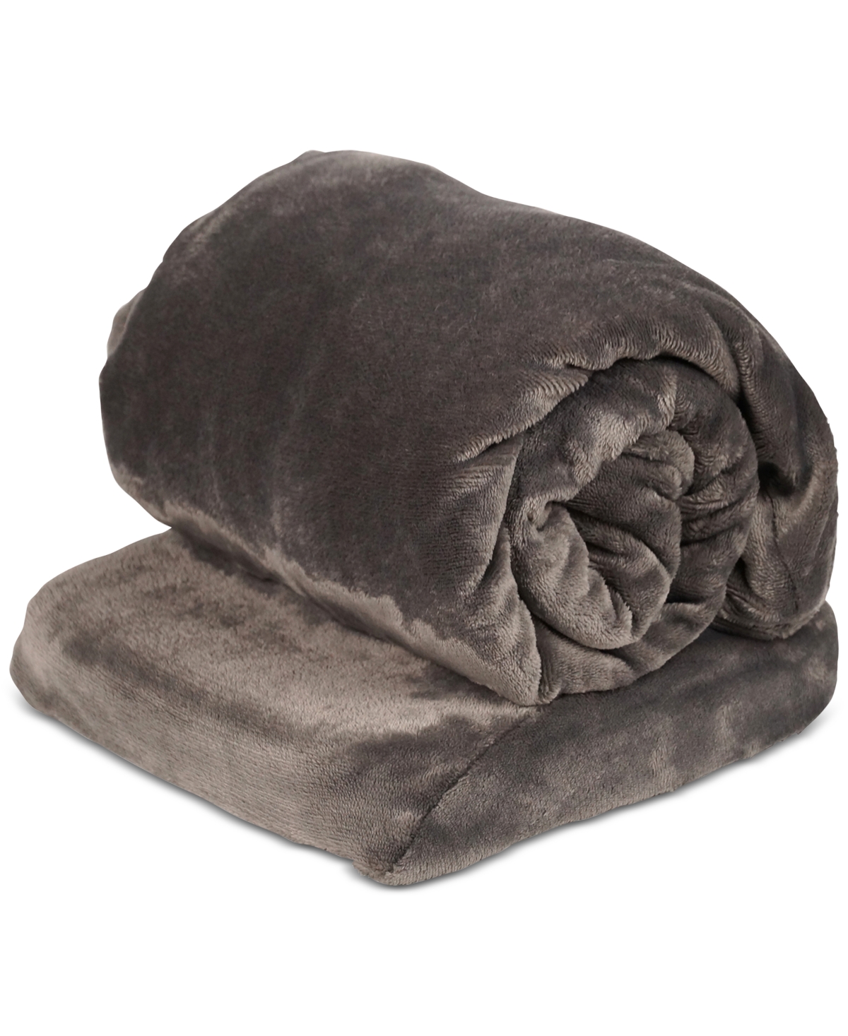 Calming Heat Calming Cozy By Sharper Image Heated Massage Fleece Wrap In Grey