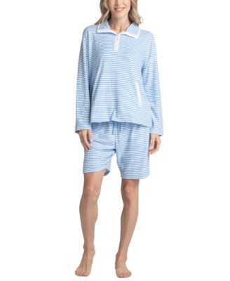 Hanes - Women's 3-Pc. Bermuda Lounge Set