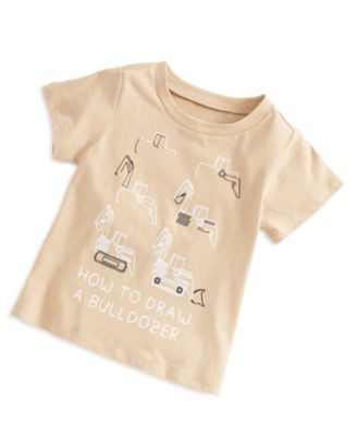 First Impressions - Baby Boys Draw A Bulldozer T-Shirt