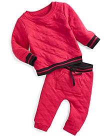 Baby Boys 2-Pc. Quilted Top & Pants Set, Created for Macy's 