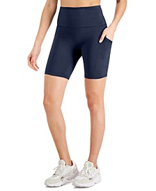 Petite Compression 7" Bike Shorts, Created for Macy's 