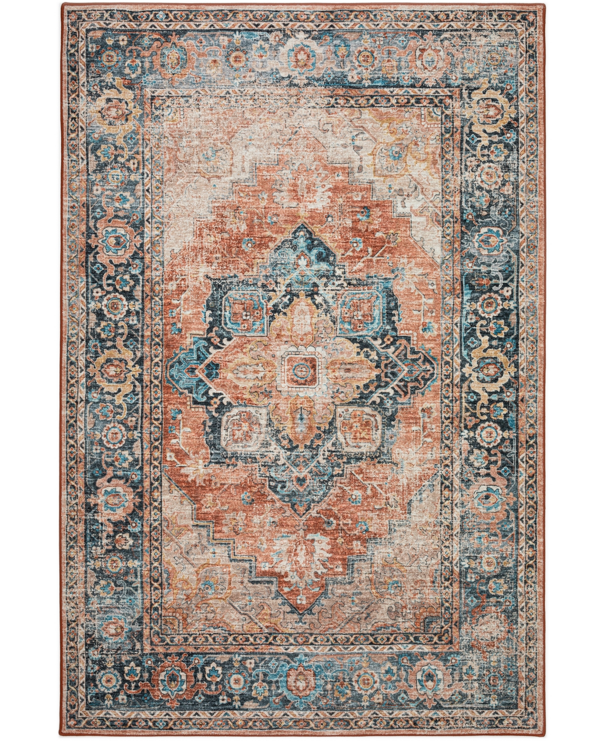 D Style Basilic Bas2 3' X 5' Area Rug In Copper