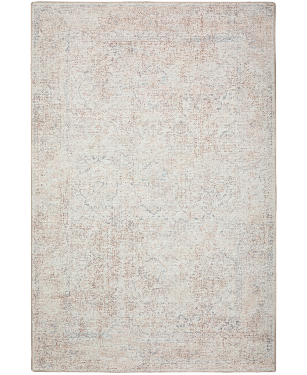 D Style Basilic Bas3 3' X 5' Area Rug In Ivory