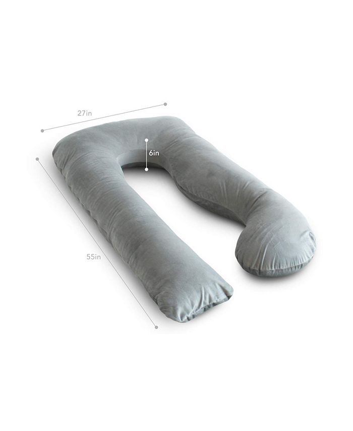 PharMeDoc UShape Velvet Full Body Pillow and Maternity Support