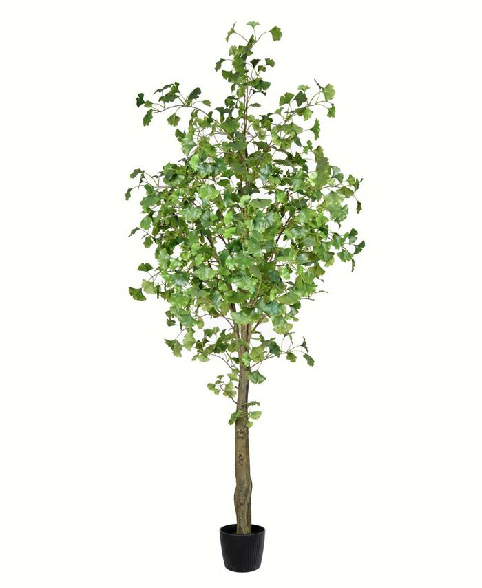 Vickerman 7' Artificial Potted Ginkgo Tree Macy's