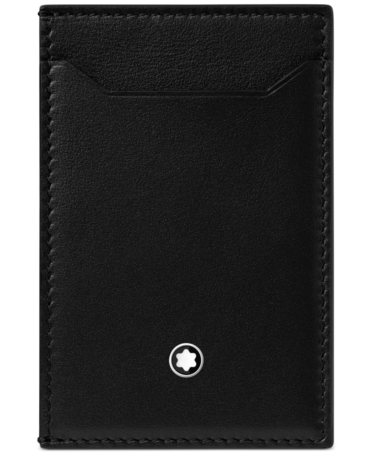 Montblanc Meisterstuck 3 Pocket Card Holder In Black