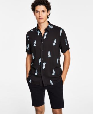 HUGO - Ebor Relaxed Fit Pin-Up Print Shirt