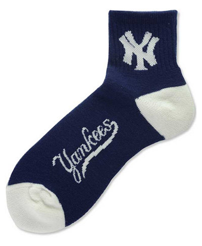 For Bare Feet New York Yankees Ankle TC 501 Medium Socks