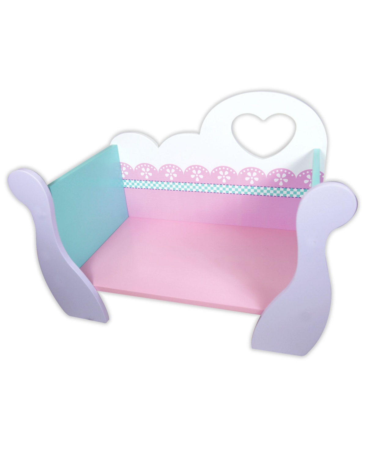 Shop Lissi Dolls Lissi Wooden Baby Doll Cradle In Multi