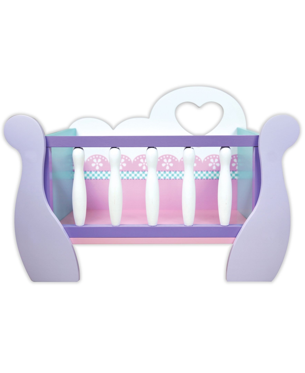 Shop Lissi Dolls Lissi Wooden Baby Doll Cradle In Multi