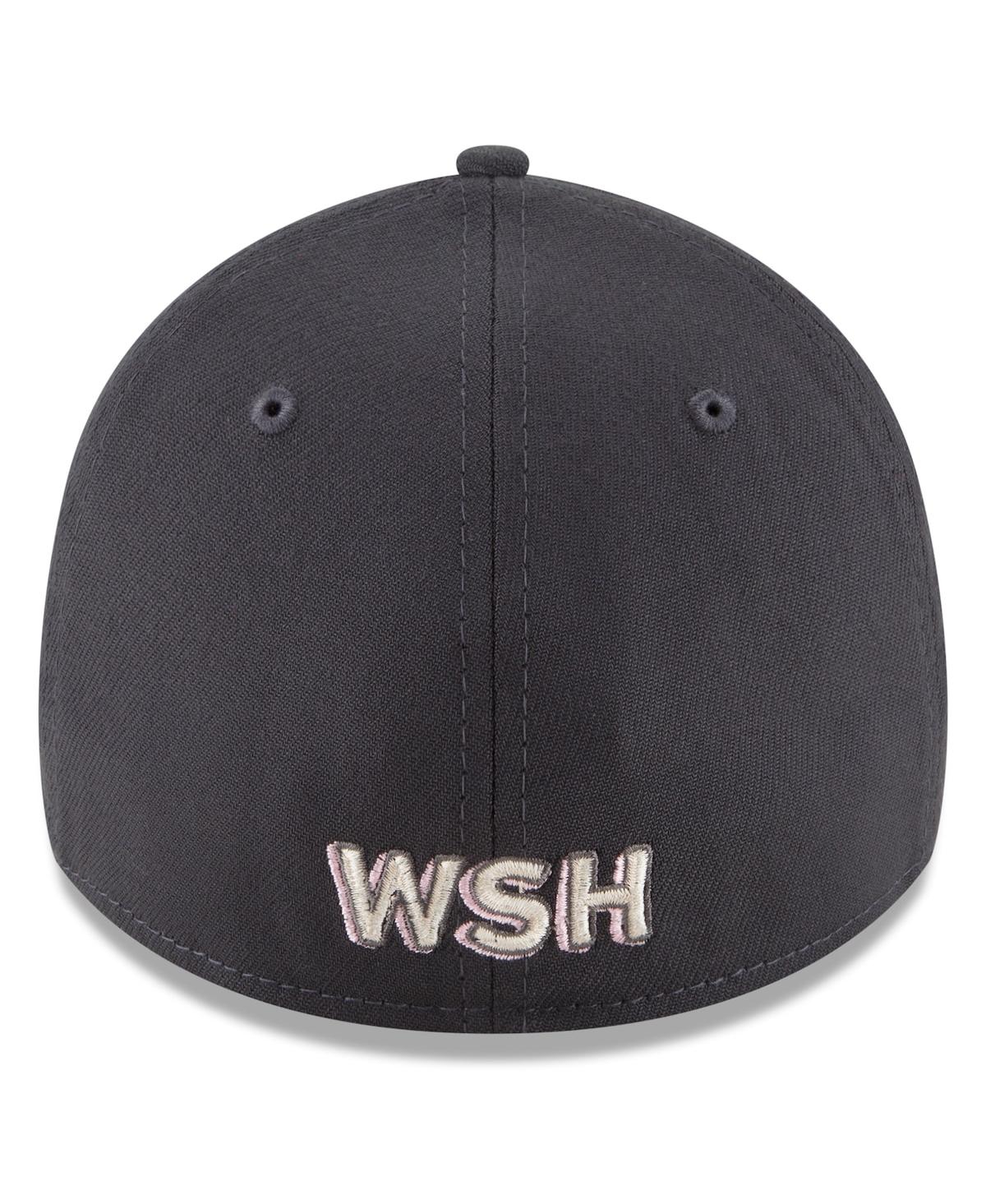 Shop New Era Men's  Graphite Washington Nationals City Connect 39thirty Flex Hat