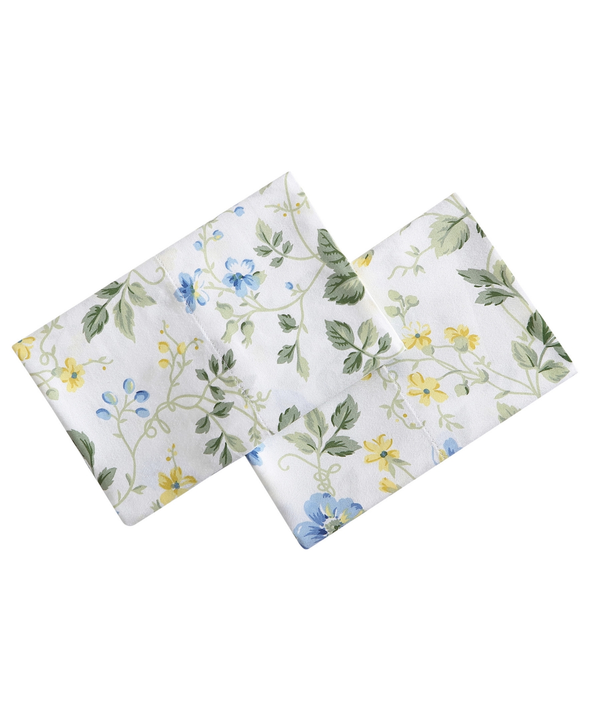 Laura Ashley Meadow Floral Pillowcase Pair, Standard In Sunblue