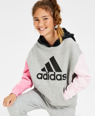 adidas Big Girls Colorblocked Fleece Hoodie Macy s