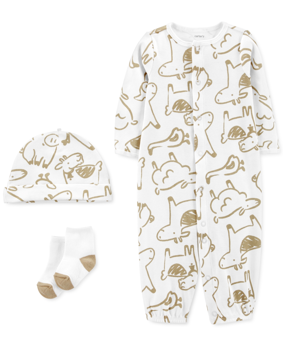 Carter's Baby Neutral 3-pc. Take-me-home Set In Print