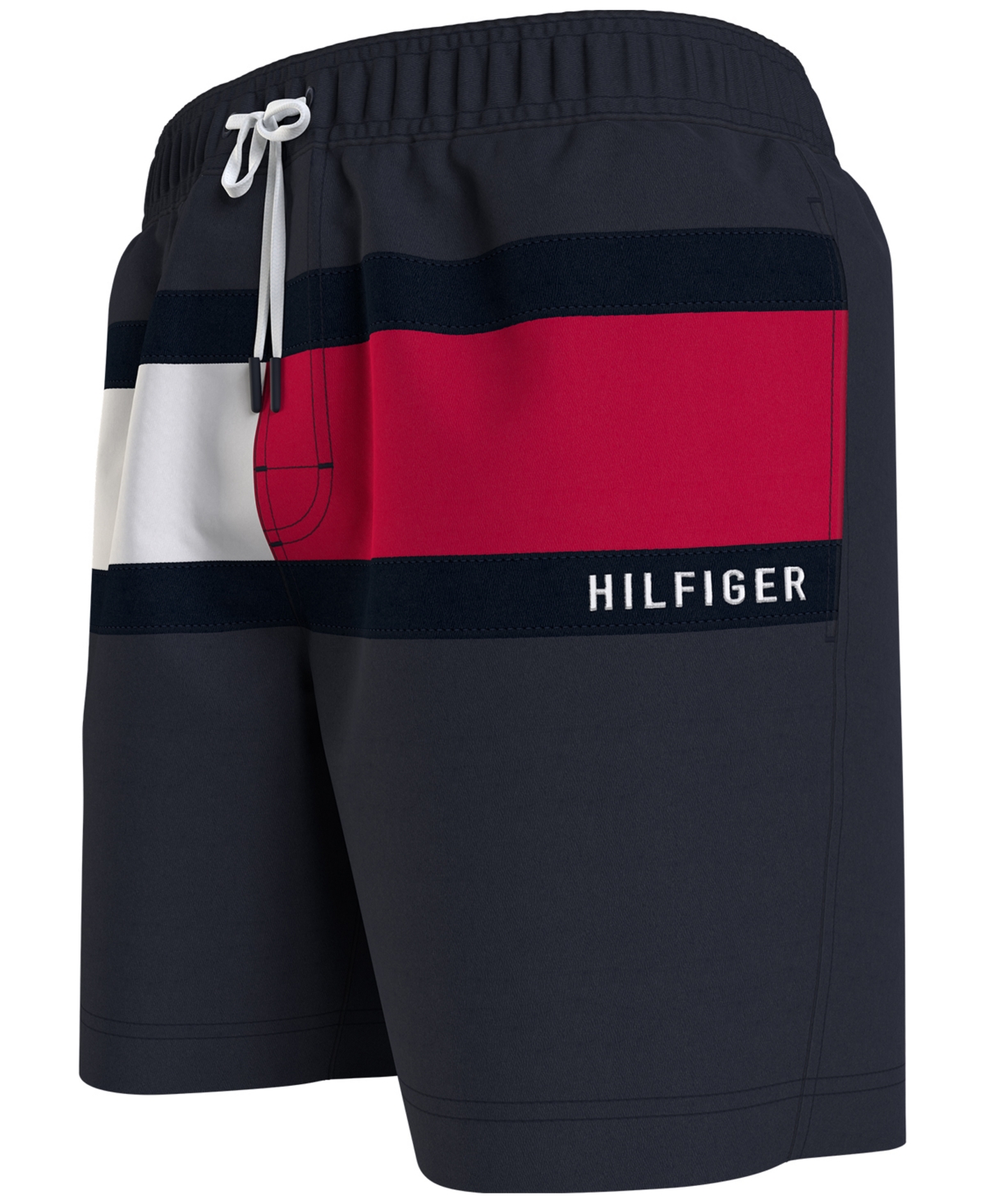 Tommy Hilfiger Men's Big & Tall Signature Flag Swim Trunk