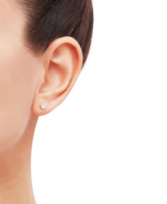 Children's Cubic Zirconia Screw Back Stud Earrings in 14k Gold