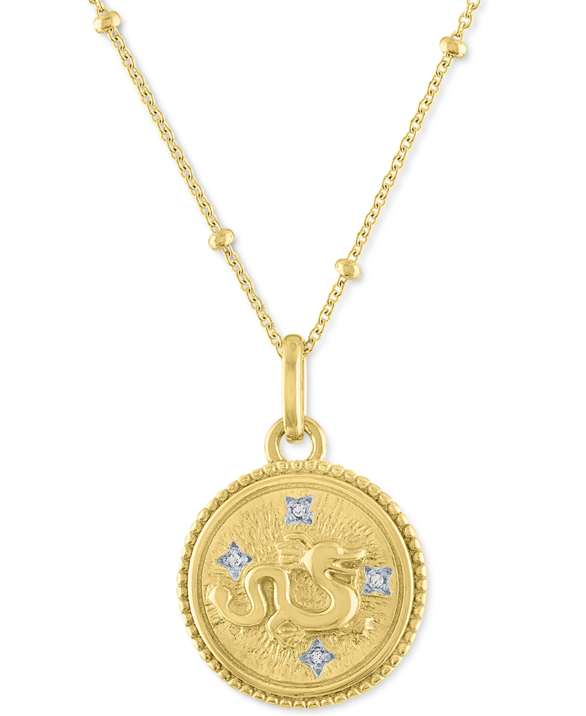 Diamond Accent Chinese Zodiac Disc 18