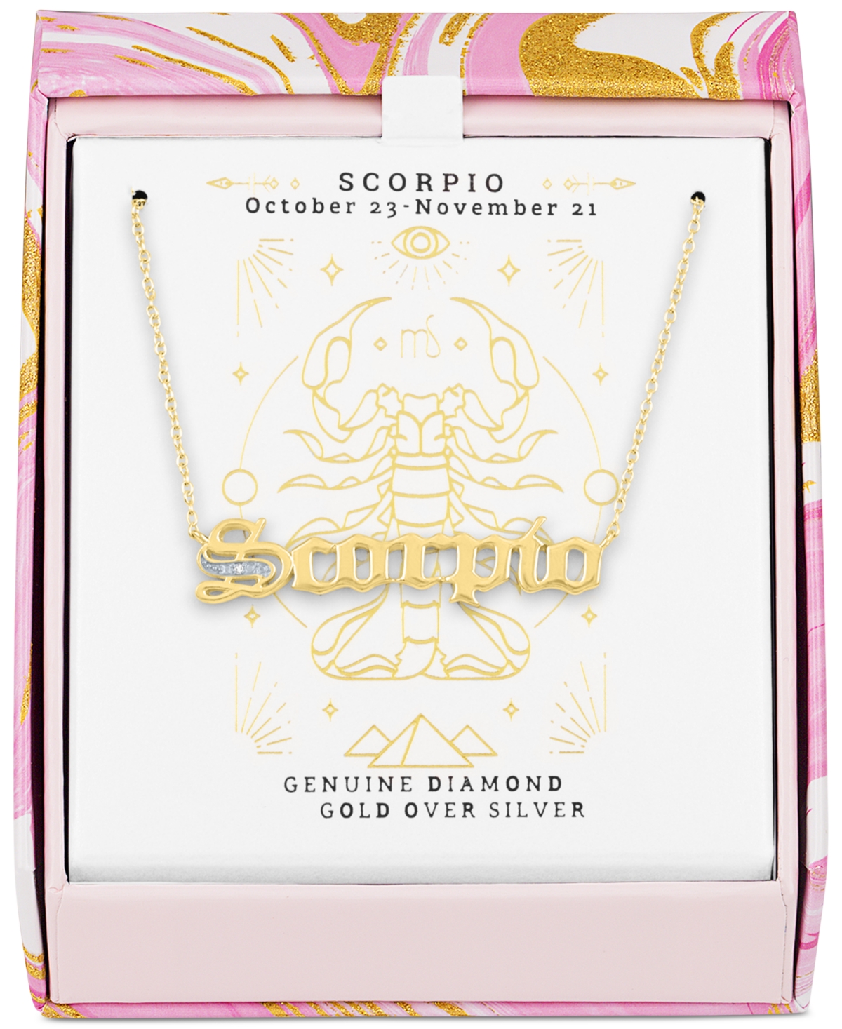 Diamond Accent Zodiac Name 18