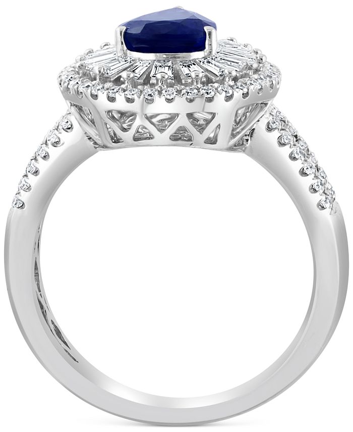 EFFY Collection EFFY® Sapphire (1 ct. t.w.) & Diamond (5/8 ct. t.w ...