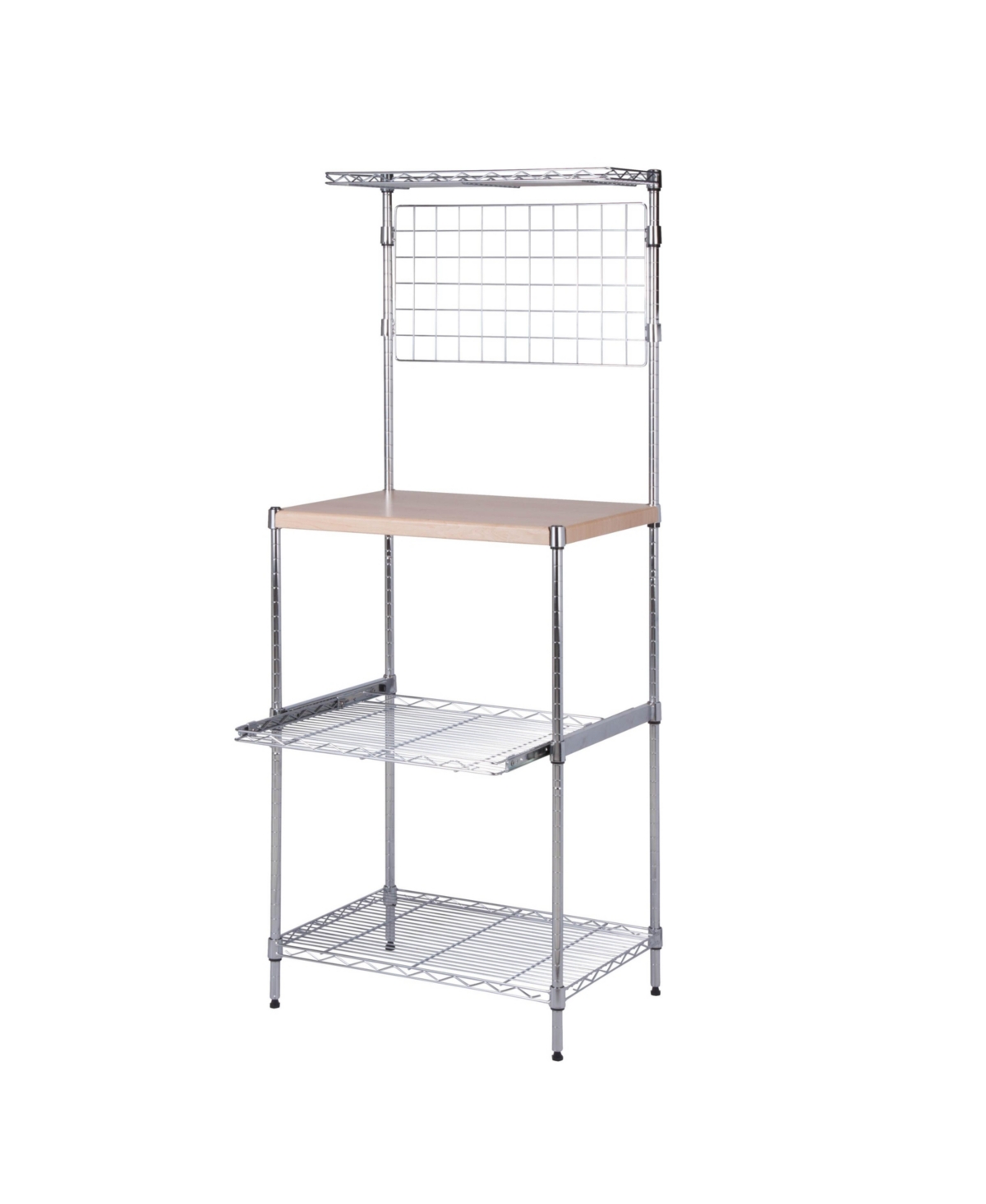 Honey Can Do Microwave Shelving Unit With Shelves In Chrome