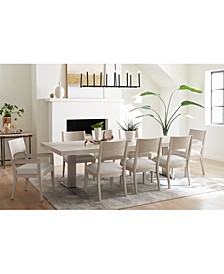 Solaria 9pc Dining Set (Table, 6 Side Chairs, & 2 Arm Chairs)
