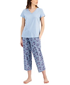 Everyday Cotton V-Neck Pajama T-Shirt, Created for Macy's