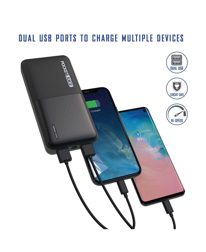 Tzumi Pocket Juice Slim Pro 20K mAh Portable Power Bank and Charger