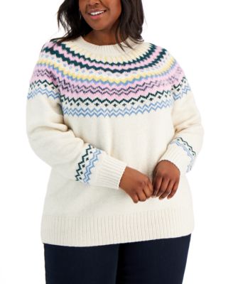 Plus size fair isle hotsell