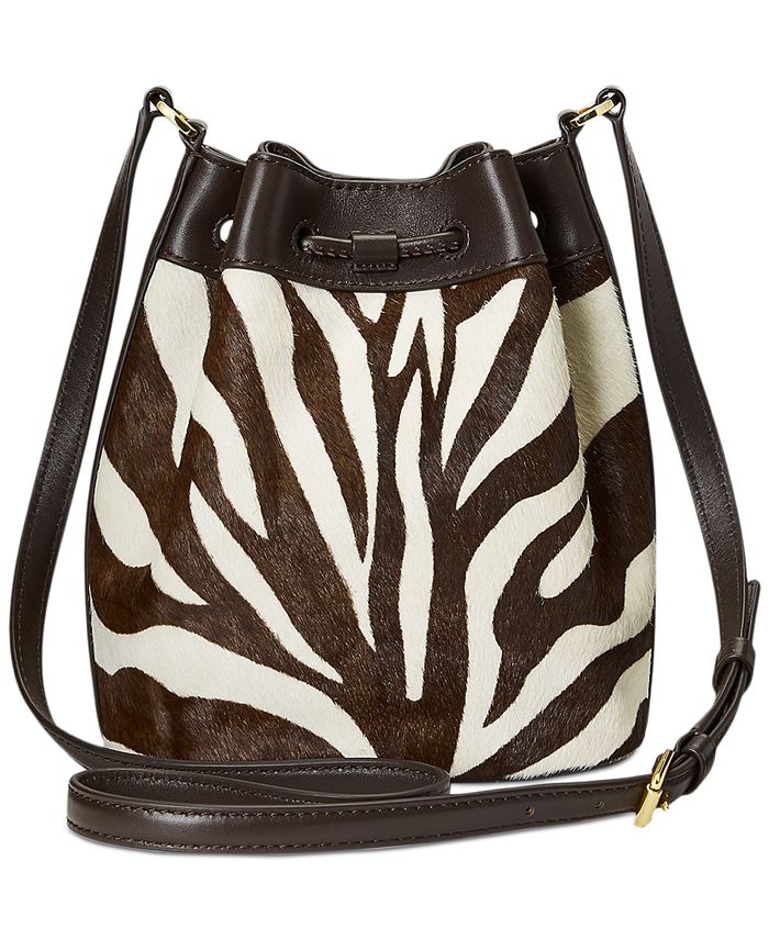 Lauren Ralph Lauren Calf Hair Medium Andie Drawstring Bag Macy's