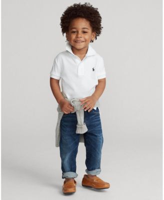 Boys' 2T-7 Cotton Mesh Polo Shirt