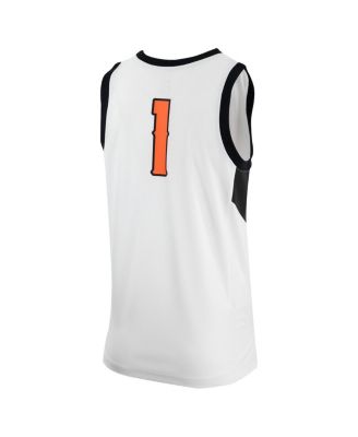 Men's White Oklahoma State Cowboys Retro Replica Basketball Jersey