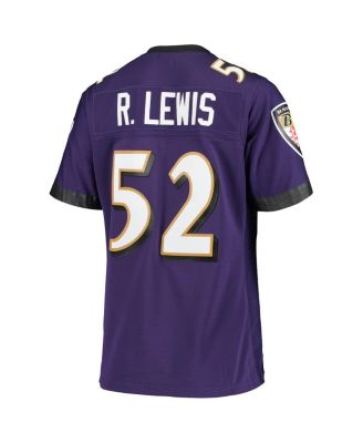 Women's Ray Lewis Purple Baltimore Ravens Legacy Replica Team Jersey