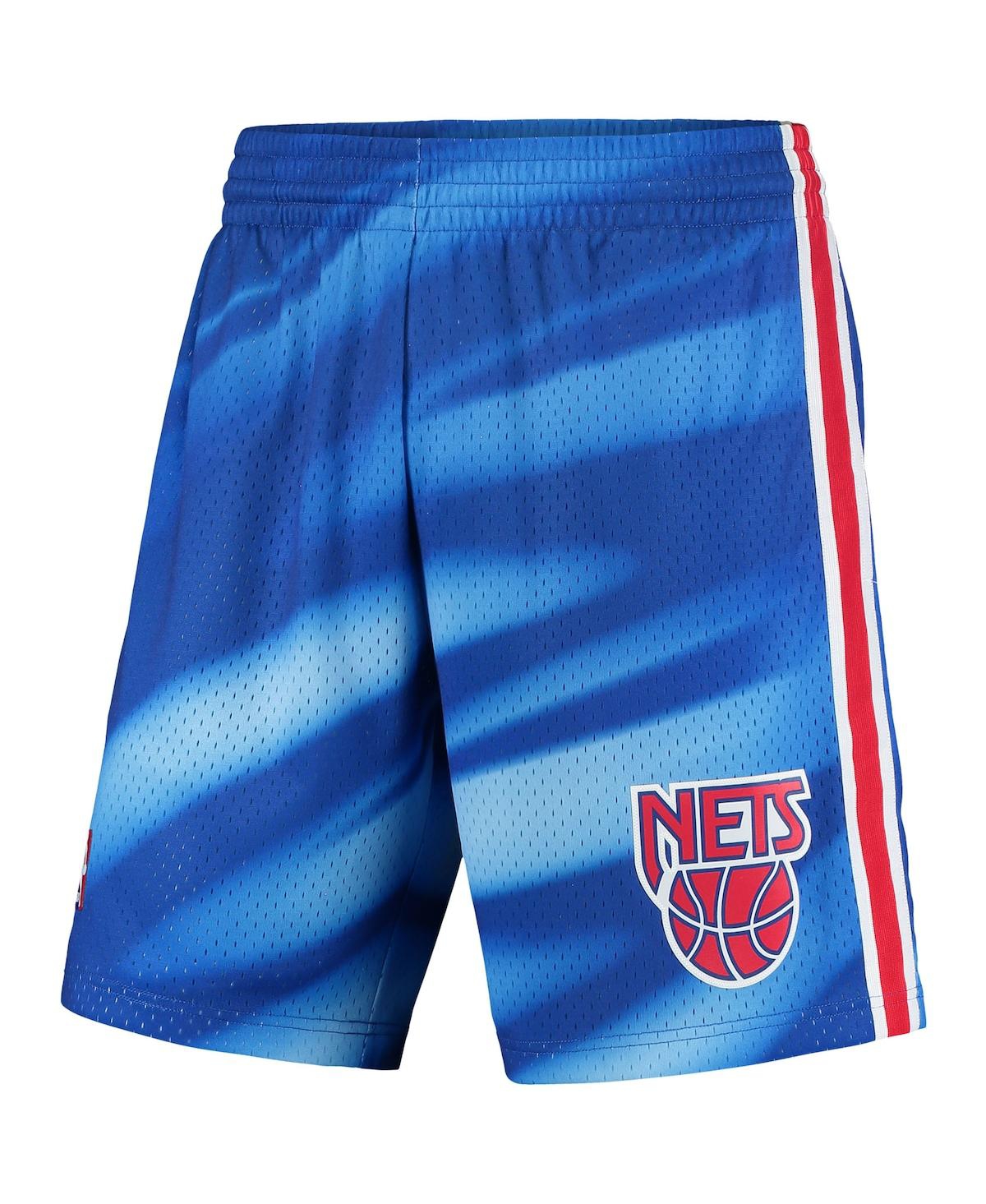 Men's Mitchell & NessNew Jersey Nets Hardwood Classics Swingman Shorts - Blue