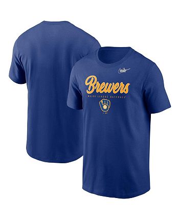 Men's Mitchell & Ness Royal Milwaukee Brewers Cooperstown