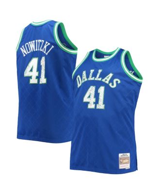 Men s Mitchell Ness Dirk Nowitzki Royal Dallas Mavericks Big and Tall 1998 99 NBA 75th Anniversary Diamond Swingman Jersey Macy s