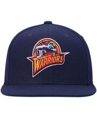 Men's Navy Golden State Warriors Hardwood Classics Team Ground 2.0 Snapback Hat