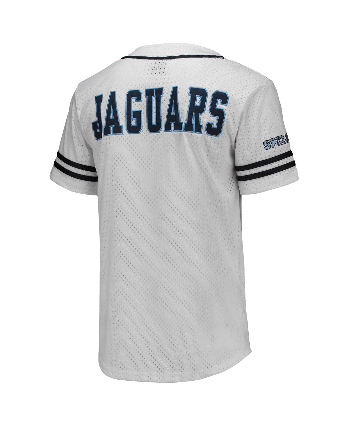 Men's Colosseumand Navy Spelman College Jaguars Free Spirited Baseball Jersey - White, Navy