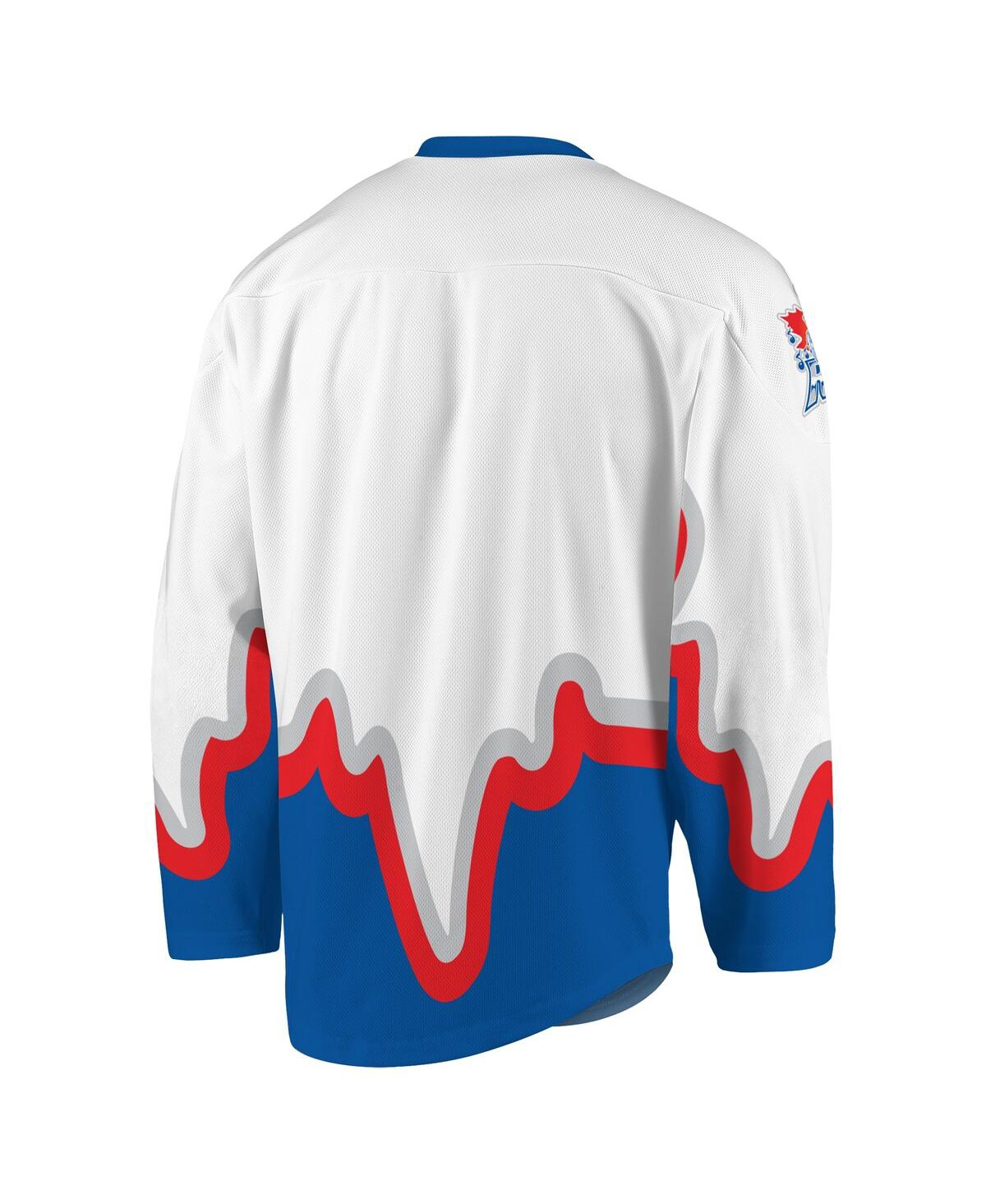 Men'sand Royal Toronto Rock Replica Jersey - White, Royal