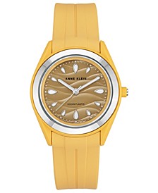 Women's Yellow Solar Ocean Work Plastic Metal Watch, 38.5mm