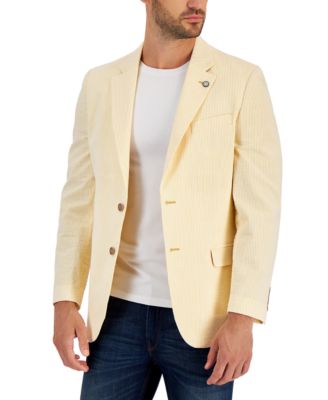 Stretch Stripe Seersucker Sport Coat 