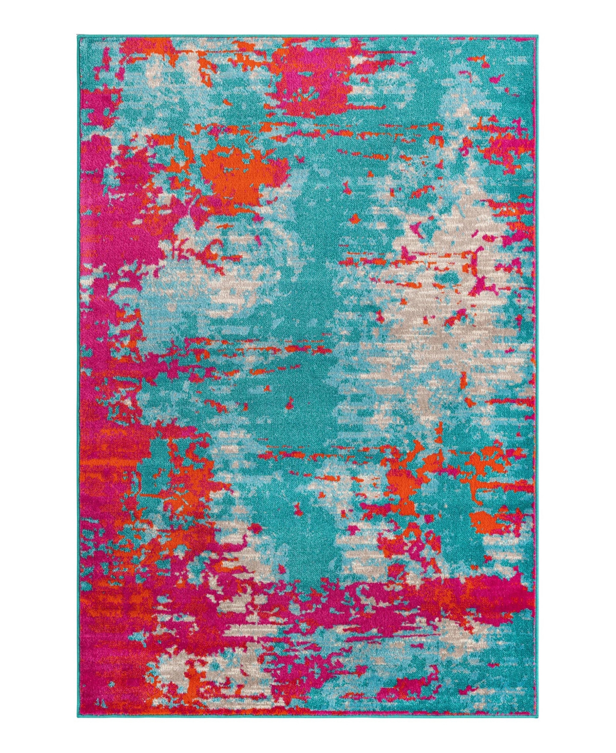 Bayshore Home Closeout!  Camelia Cam-08 5'3" X 8' Area Rug In Turquoise