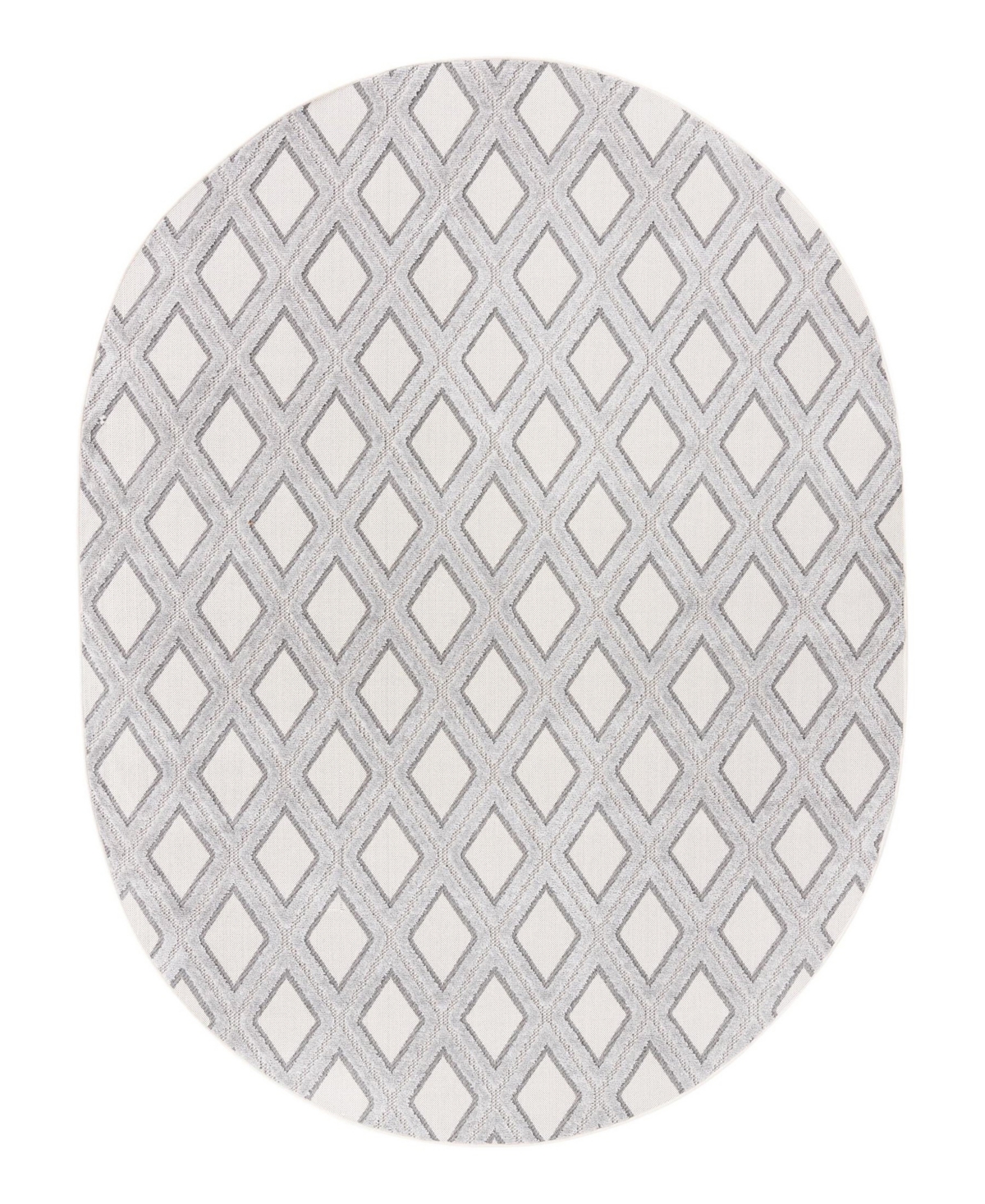 Bayshore Home Guthrie Gut-06 7'10in x 10' Oval Area Rug - Beige, Sand