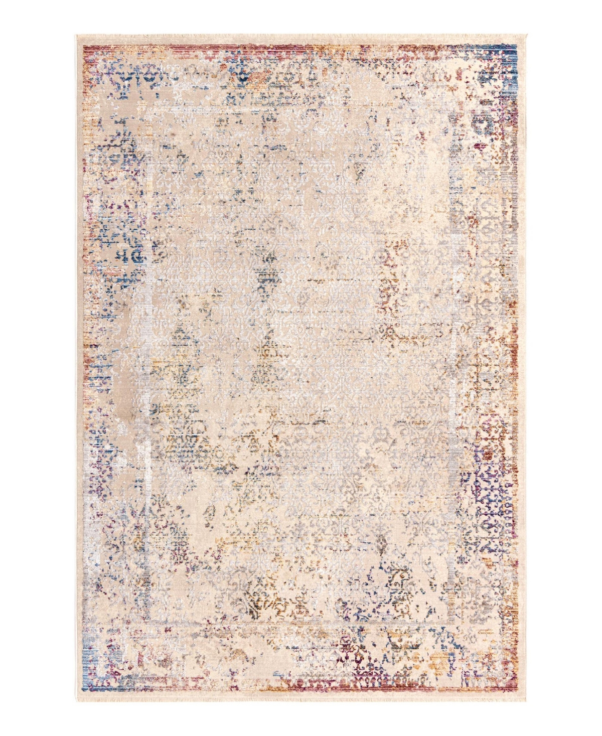 Bayshore Home Closeout!  High-low Pile Iyer Iye10 5'3" X 7'9" Area Rug In Ivory