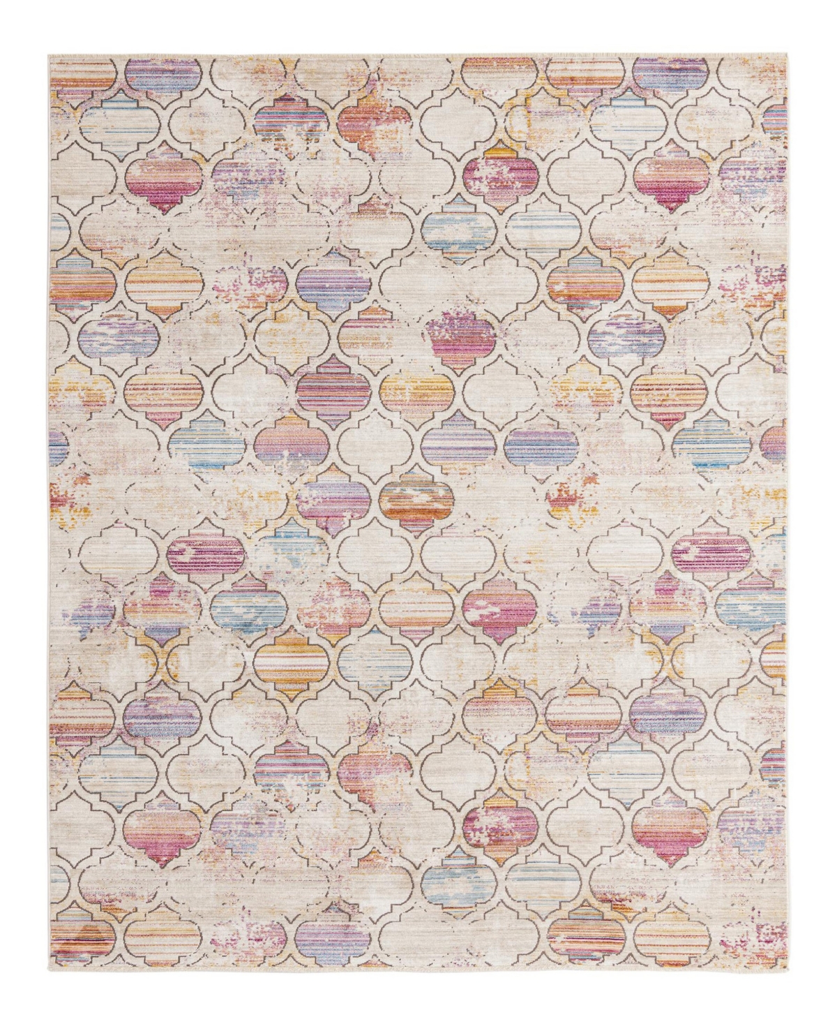 Bayshore Home Closeout!  High-low Pile Iyer Iye15 7'10" X 9'8" Area Rug In Multi