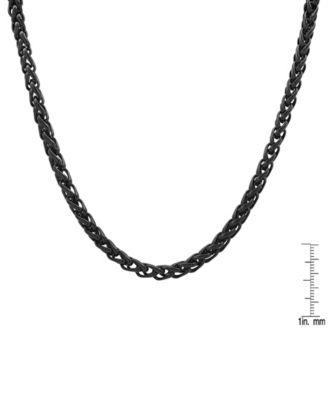 Men's Ion Plating Stainless Steel Wheat Chain Necklace
