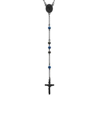 Men's Ion Plating Stainless Steel Rosary Necklace